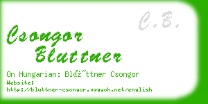 csongor bluttner business card